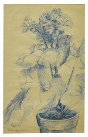 MIKI HAYAKAWA (1899-1953) GERANIUMS