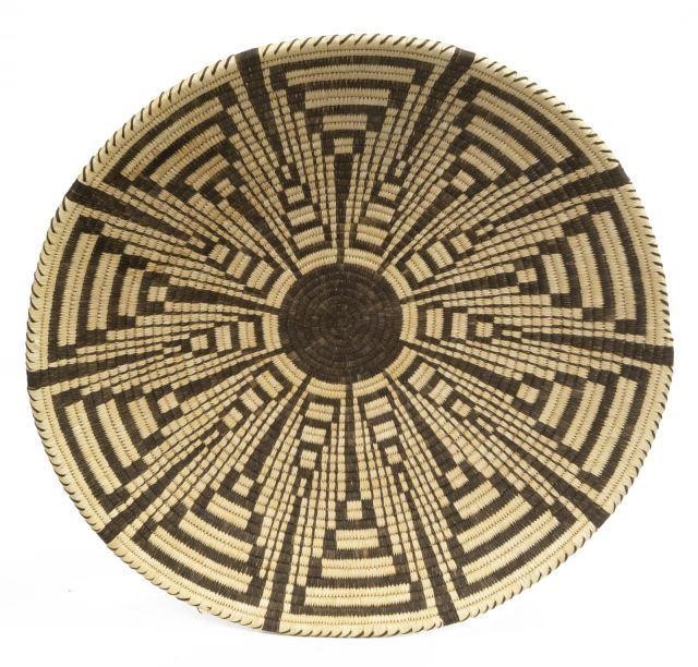 NATIVE AMERICAN WOVEN TRAY, SQUASH