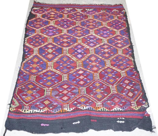 TURKISH NOMADIC SOUMAK RUG 4 9  3c0fa0