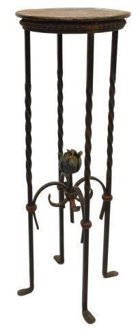 IRON PLANT STAND ON SPIRALED LEGS  3c1033