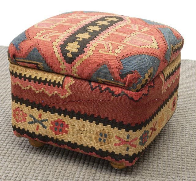 SMALL PILLOW TOP UPHOLSTERED KILIM