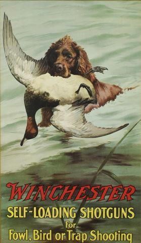 WINCHESTER POSTER PRINT SELF LOADING 3c1040