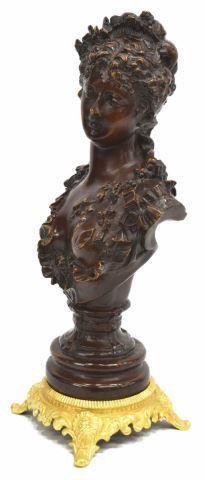 FRENCH ART NOUVEAU PATINATED BRONZE 3c1096