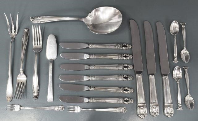 2) LOT AMERICAN STERLING SILVER SERVICE