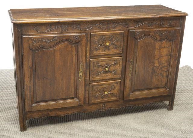 FRENCH PROVINCIAL LOUIS XV STYLE OAK