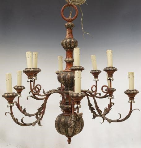 FRENCH TWO-TIERED TWELVE LIGHT