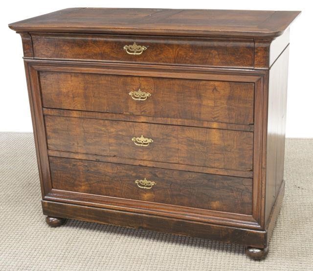 FRENCH LOUIS PHILIPPE FIGURED WALNUT 3c110a