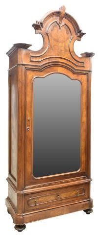 FRENCH LOUIS PHILIPPE WALNUT MIRRORED 3c111a