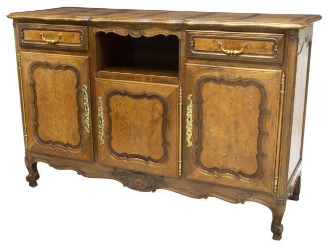 FRENCH LOUIS XV STYLE WALNUT SIDEBOARDFrench