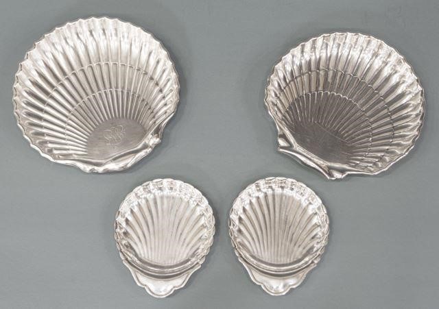 (4) AMERICAN STERLING SILVER SHELL FORM