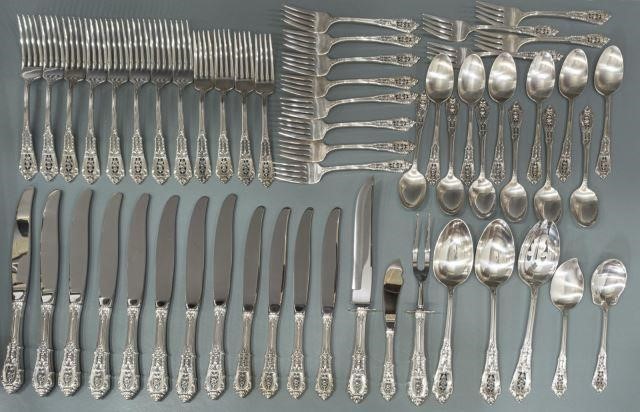 (56) WALLACE ROSEPOINT STERLING FLATWARE