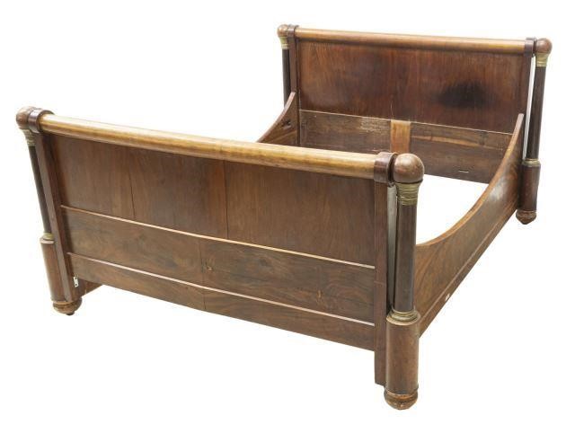 FRENCH EMPIRE STYLE MAHOGANY BEDFrench