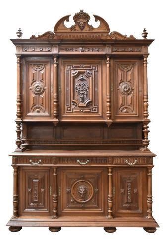 FRENCH HENRI II STYLE WALNUT SIDEBOARDFrench 3c1227