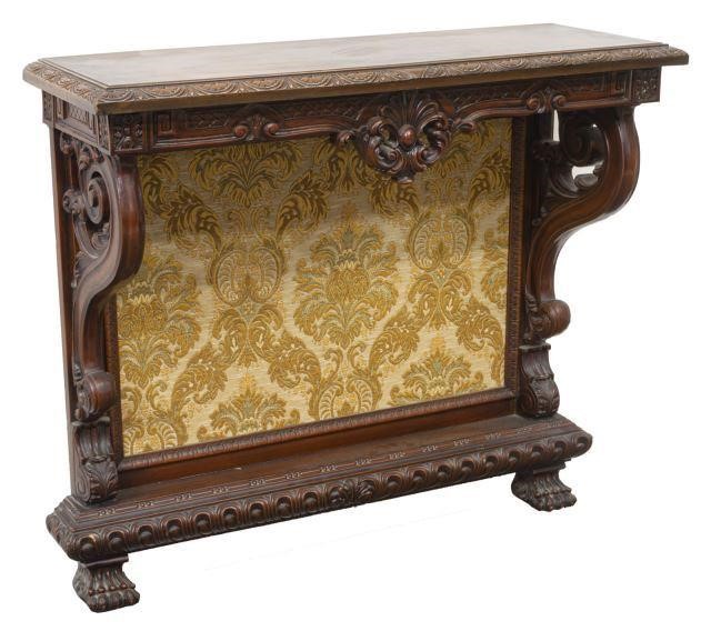 ITALIAN WALNUT WALL MOUNTED CONSOLE 3c1264