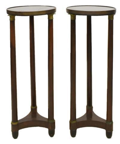 FRENCH EMPIRE STYLE MAHOGANY GUERIDONS