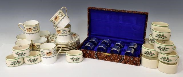  38 ASSORTMENT BONE CHINA SILVER 3c1280