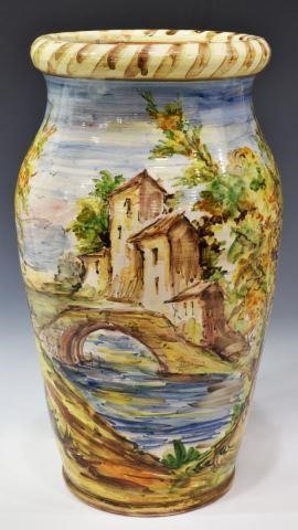 ITALIAN ALBISOLA MAJOLICA VASE  3c12a4