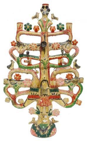 MEXICAN POLYCHROME TREE OF LIFE 3c12fa