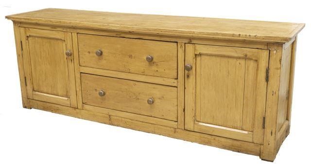 RUSTIC PINE CONSOLE CABINET SIDEBOARDRustic