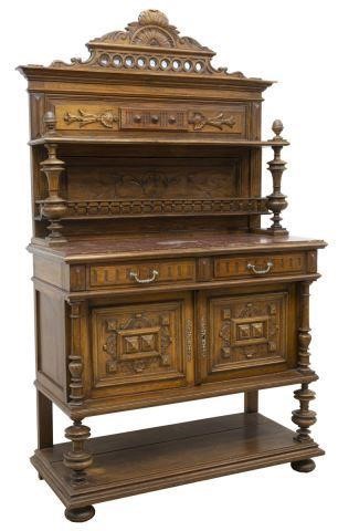 FRENCH HENRI II STYLE MARBLE TOP 3c131e