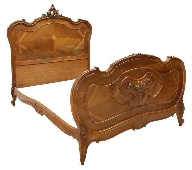 FRENCH LOUIS XV STYLE CARVED WALNUT 3c131a