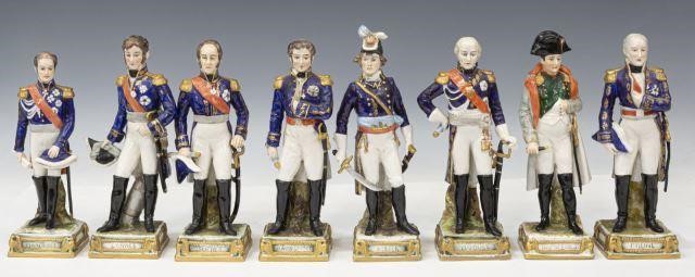  8 GERMAN PORCELAIN FRENCH MILITARY 3c13b5