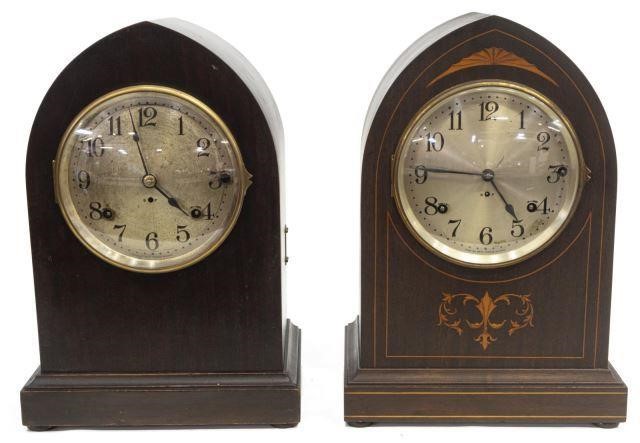 (2) BEEHIVE SHELF CLOCKS, ONE W/