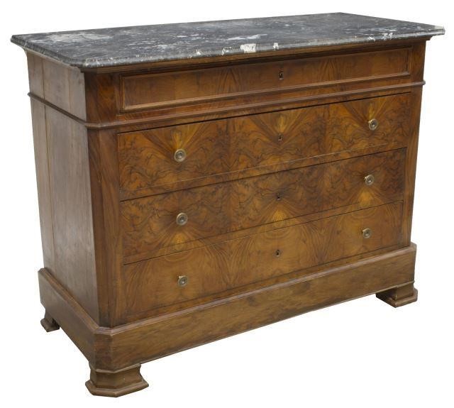 FRENCH LOUIS PHILIPPE PERIOD MARBLE-TOP