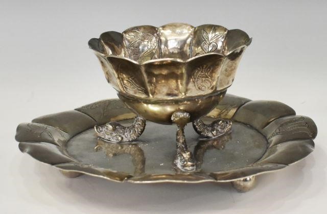 SPANISH COLONIAL SILVER TWO TIER 3c14a7