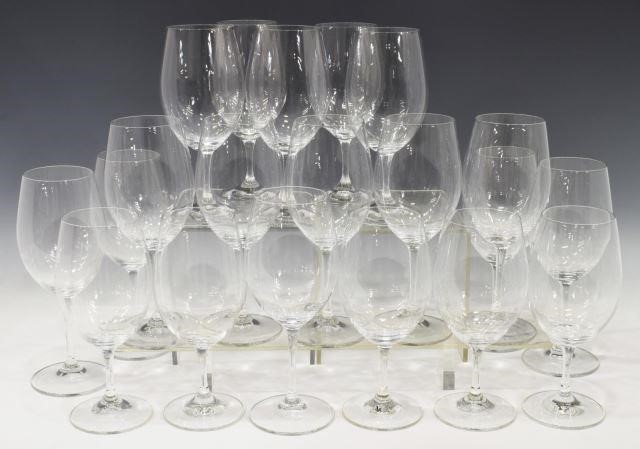 (20) RIEDEL COLORLESS GLASS WINE