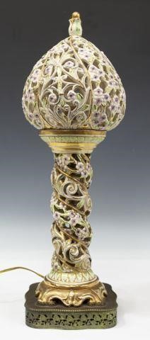 PARCEL GILT FLORAL PIERCED PORCELAIN 3c14c2