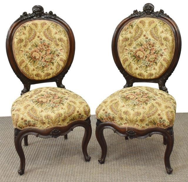 (2) ITALIAN LOUIS XV STYLE ROSEWOOD