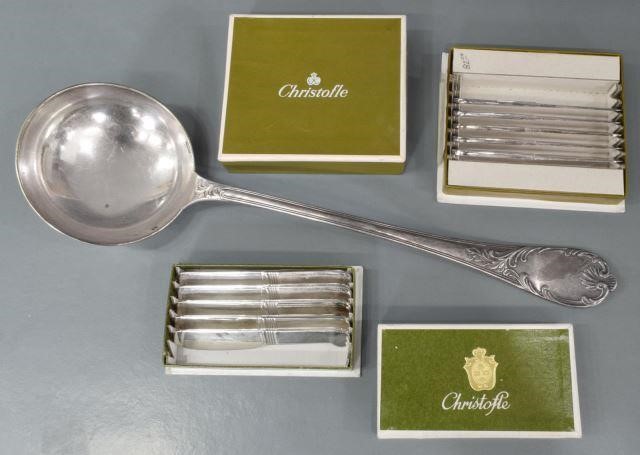 11) CHRISTOFLE SILVER PLATE LADLE