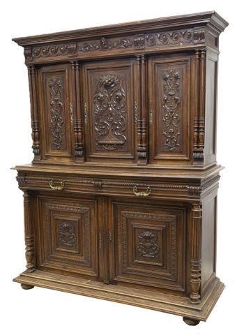 FRENCH HENRI II STYLE WALNUT STEPBACK 3c1517