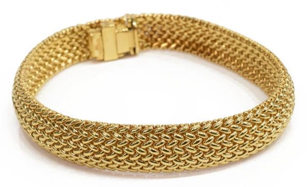 TIFFANY & CO 18K YELLOW GOLD MESH