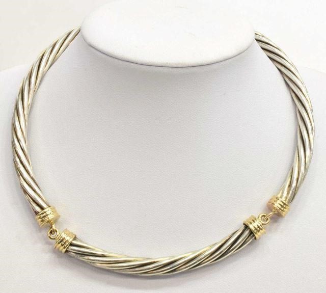 CONTEMPORARY SILVER 14KT GOLD 3c1568