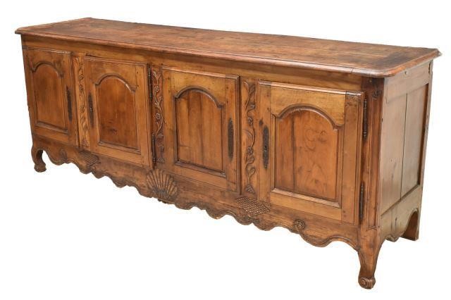 FRENCH PROVINCIAL WALNUT LONG SIDEBOARD  3c1577