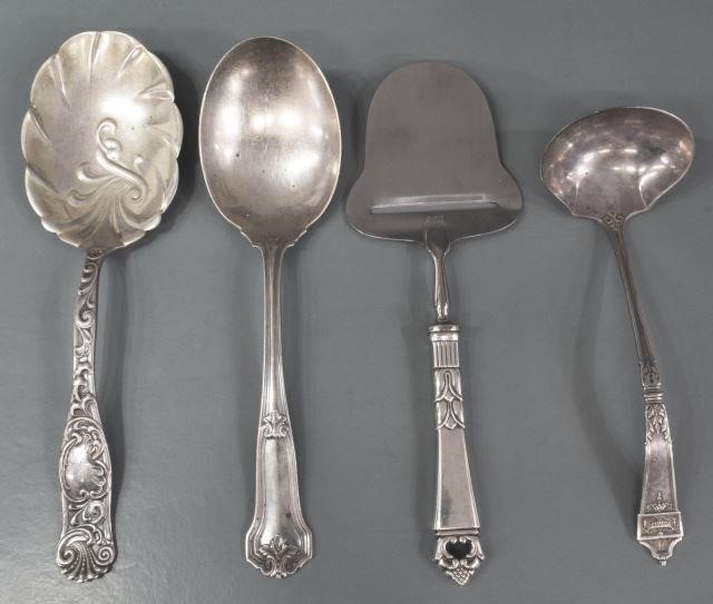 (4) STERLING SERVICE FLATWARE,