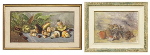  2 FRAMED OIL PAINTINGS STILL 3c164b