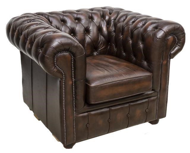 ENGLISH CHESTERFIELD STYLE LEATHER 3c16a2