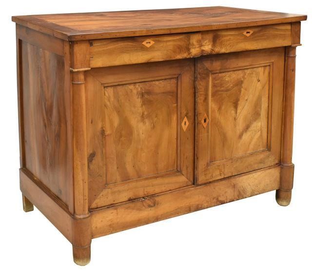 FRENCH EMPIRE STYLE WALNUT SIDEBOARD