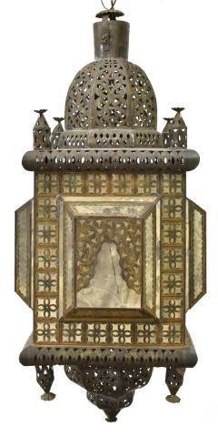 MOROCCAN IRON HANGING LANTERN GEOMETRIC 3c1701