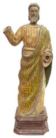 SPANISH COLONIAL FIGURE, A MALE