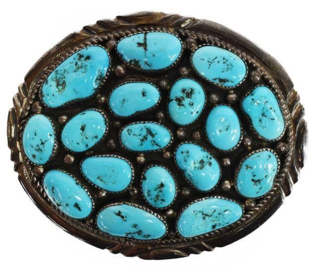 NATIVE AMERICAN TURQUOISE STERLING 3c1756