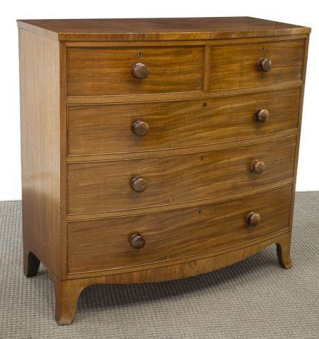 BRITISH GEORGIAN MAHOGANY CHEST 3c1775