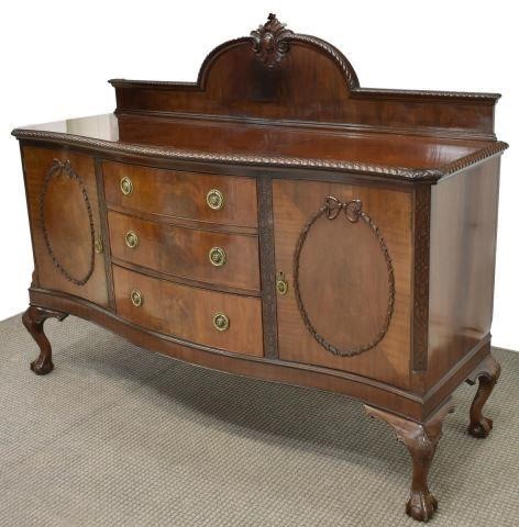 ENGLISH CHIPPENDALE STYLE MAHOGANY