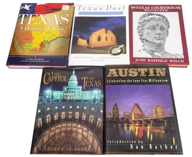 (5) ILLUSTRATED TEXANA BOOKS, SOME