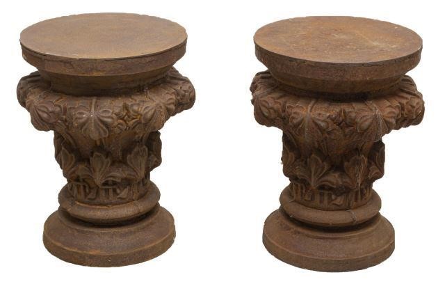 (2) OXIDIZED CAST IRON FOLIATED