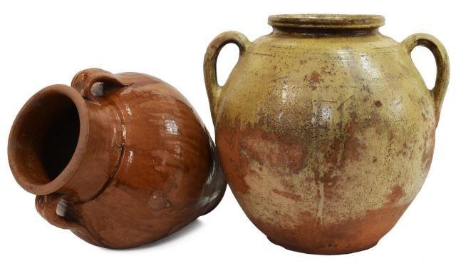  2 CONTINENTAL EARTHENWARE OLIVE 3c17e2