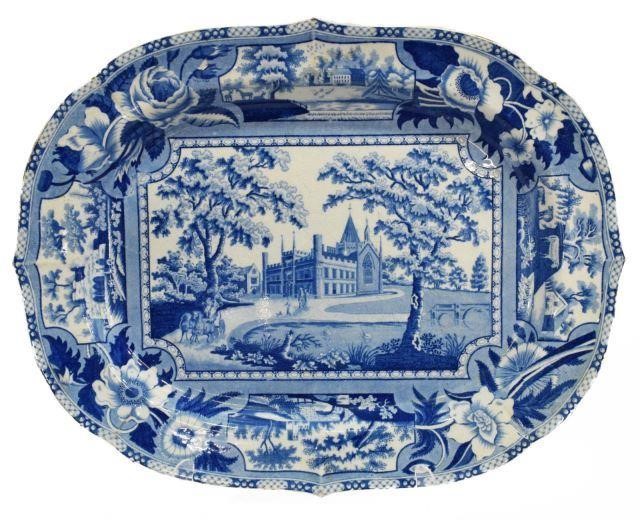 ENGLISH STAFFORDSHIRE BLUE TRANSFERWARE 3c1833